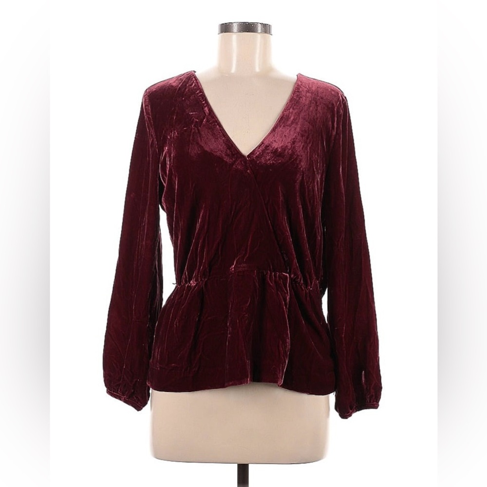 *J CREW* Velvet Blouse